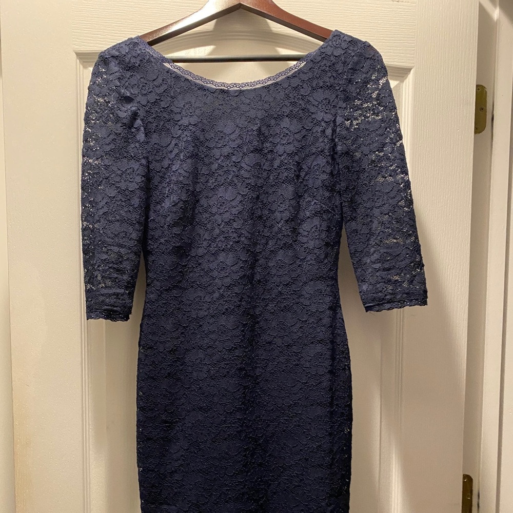 Navy Lace Dress